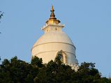 Pokhara World Peace Pagoda 01 Above The Trees From The Trail 